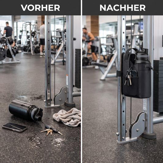 MagStash - Alles am Gerät, statt quer auf dem Boden im Gym
