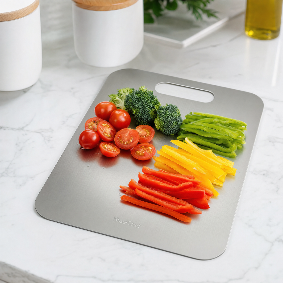 SteelChef – Schneide deine Lebensmittel, nicht dein Plastikbrett